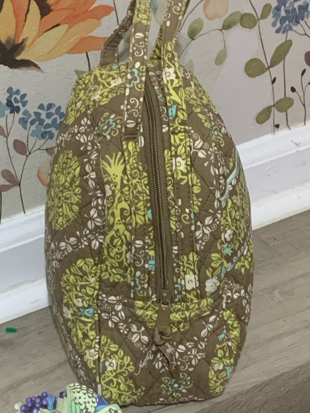 💎 Vera Bradley Sittin In A Tree Let’s Do Lunch Lunchbox Quilted Floral Print - Picture 5 of 14